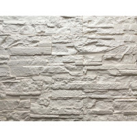 Белый Рифейский декоративный камень из гипса